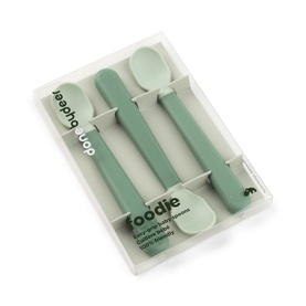 Foodie Easi-Grip Baby Spoon 3-Pack Green