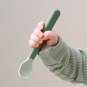 Foodie Easi-Grip Baby Spoon 3-Pack Green