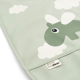 Happy Clouds Bib Green