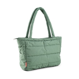 Quilted Tote Changing Bag Green