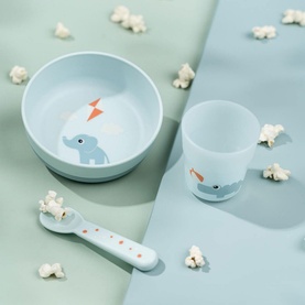 Playground Blue Three-Piece Foodie First Meal Set