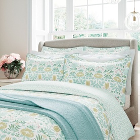 Voysey Anselm Duvet Set Aqua