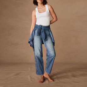 Relaxed Tapered Boyfriend Jeans