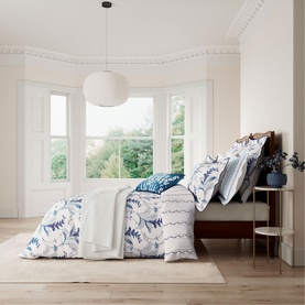 Baroque Duvet Set Indigo Blue