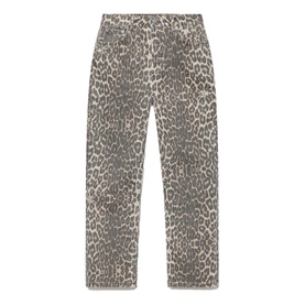 Leopard Slim-Leg Jeans