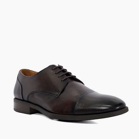 Suffix Leather Toe Cap Derby Shoes