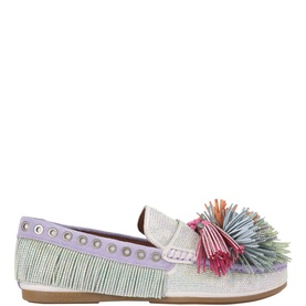 Pom Pom Moccasin Shoes