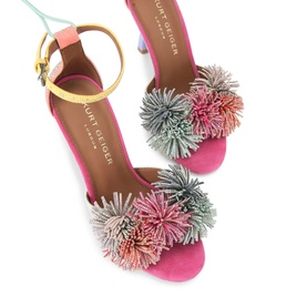 Pom Pom Heeled Sandals