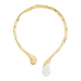 Liquid Lucite Sprout Collar Necklace