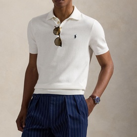 Pony Logo Knit Polo Shirt
