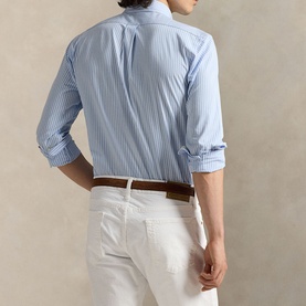 Polo Player Logo Striped Shirt