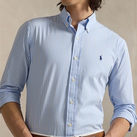 Polo Player Logo Striped Shirt