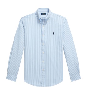 Polo Player Logo Striped Shirt