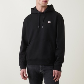 Logo Badge Drawstring Hoodie