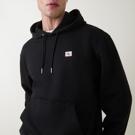 Logo Badge Drawstring Hoodie