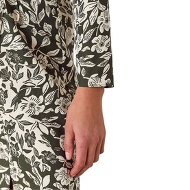 Cut Stems Ruched Dress