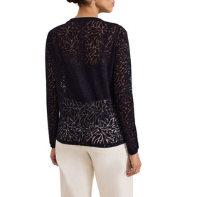 Fern Burnout Semi-Sheer Blouse