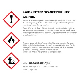 Sage & Bitter Orange Diffuser Refill 100ml