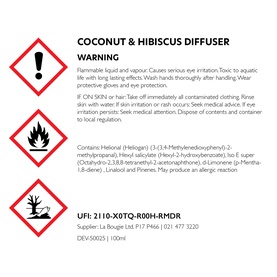 Coconut & Hibiscus Diffuser Refill 100ml