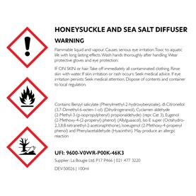 Honeysuckle & Sea Salt Diffuser Refill 100ml