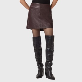 Renai Leather Mini Skirt