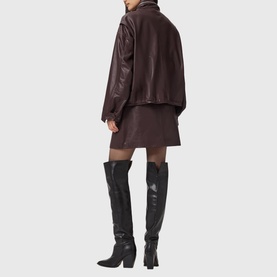 Renai Leather Mini Skirt