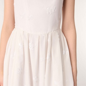 Floral Sequin Embroidered Dress