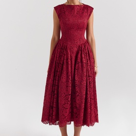 Debutante Lace Backless Dress