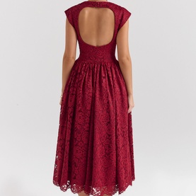 Debutante Lace Backless Dress