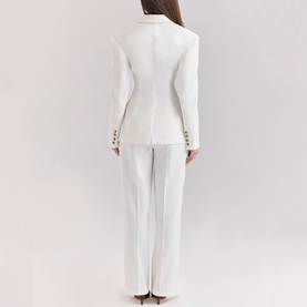 Hayden Wide-Leg Tailored Trousers