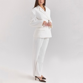 Hayden Wide-Leg Tailored Trousers