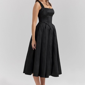 Isabeau Corset Flared Dress