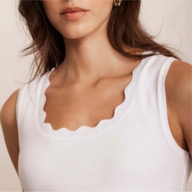 Scalloped Tank Top