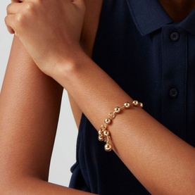 Celeste Gold-Tone Beaded Bracelet