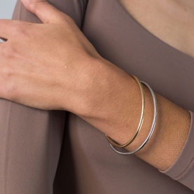 Dane Two-Tone Bangle Set