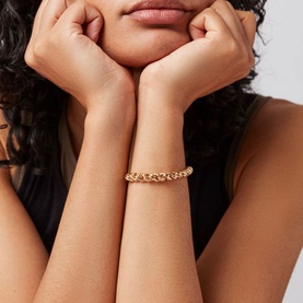 Rizzo Medium Gold-Tone Bracelet