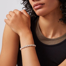 Rizzo Medium Silver-Tone Bracelet