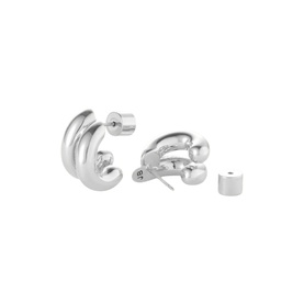 Mini Florence Silver-Tone Earrings