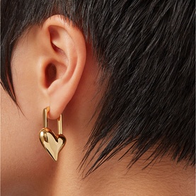 Padlock Heart Earrings