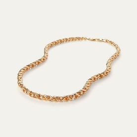 Rizzo Gold-Tone Chain Necklace