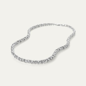 Rizzo Silver-Tone Chain Necklace