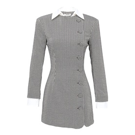 Leoni Check Bodycon Mini Dress