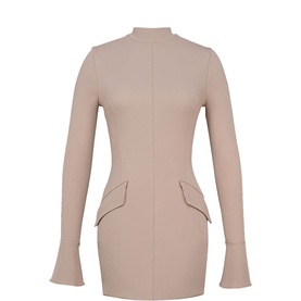 michelle bodycon knitted colourblock midi dress REISS Michelle Colourblock Knitted Bodycon Dress