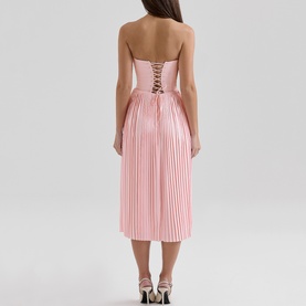 Marci Corset Pleated Dress