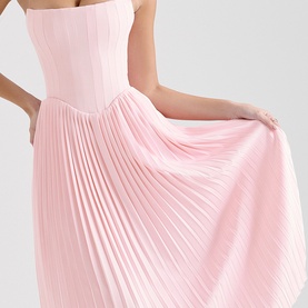 Marci Corset Pleated Dress
