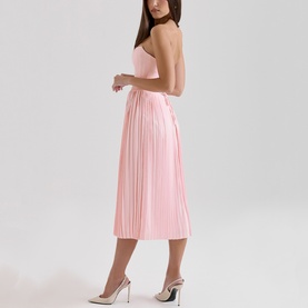 Marci Corset Pleated Dress