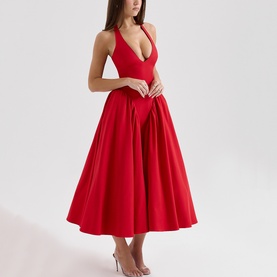 Marilyn Pleated Flared Dress