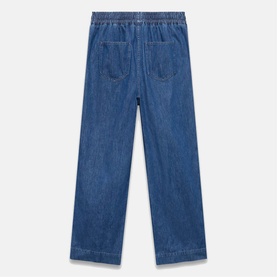 Side-Stripe Wide Jeans