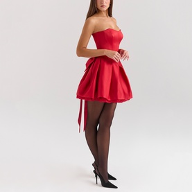 Salome Bow Mini Dress
