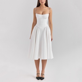Samaria Corset Flared Dress